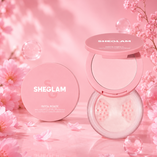 Insta-Ready Face & Under Eye Setting Powder Duo - Bubble Gum